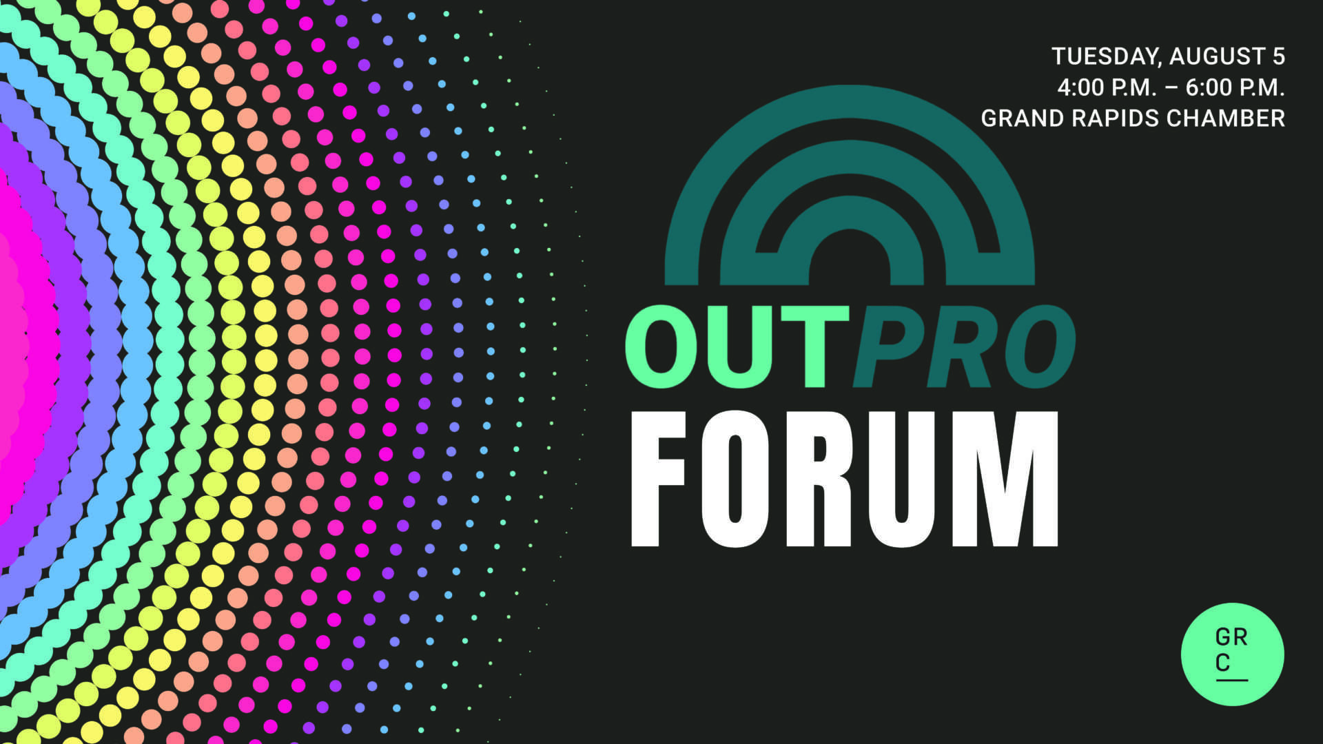 Grand Rapids Chamber event OutPro Forum August