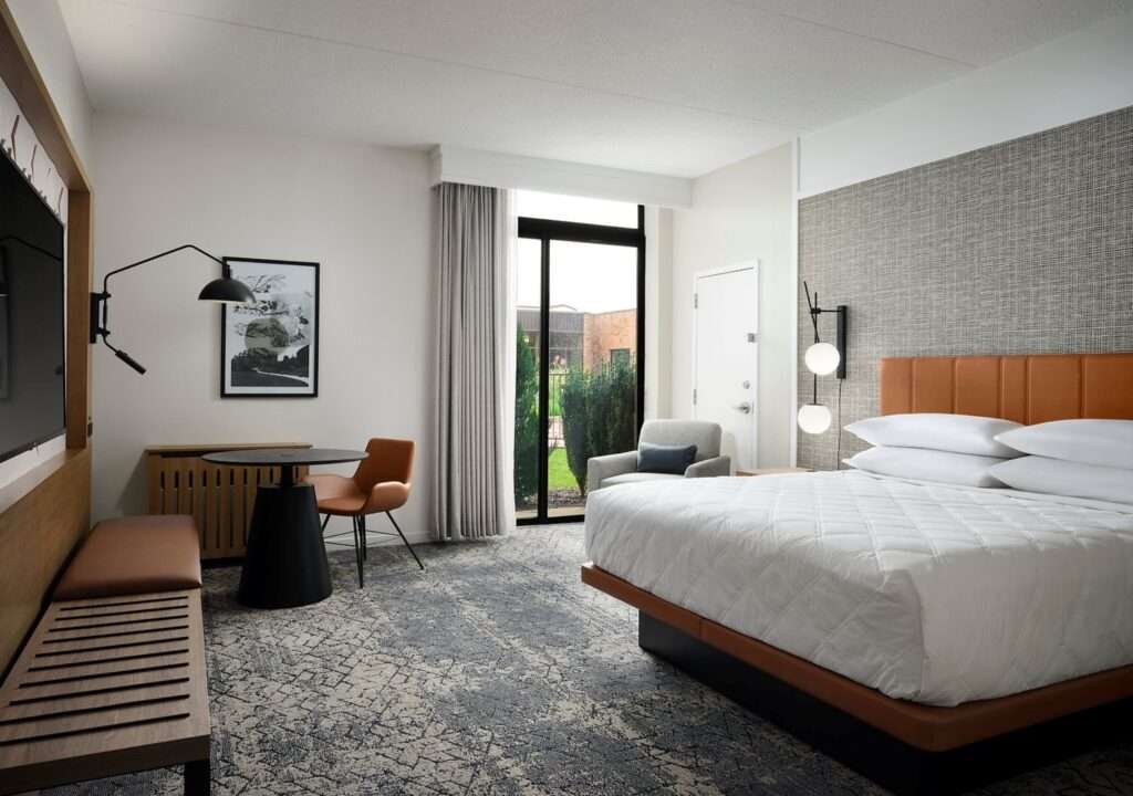 DAC Grand Rapids Sheraton room 124 king(w-patio)